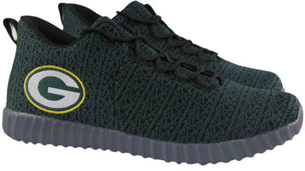 The NFL is selling light up sneakers that largely resemble the Adidas Yeezy Boost 350.