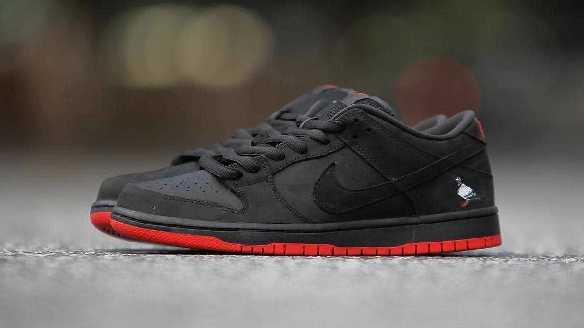 Jeff Staple is hosting a pop-up shop in New York City to for a pre-release of the Nike SB Dunk Low 'Black Pigeon.'