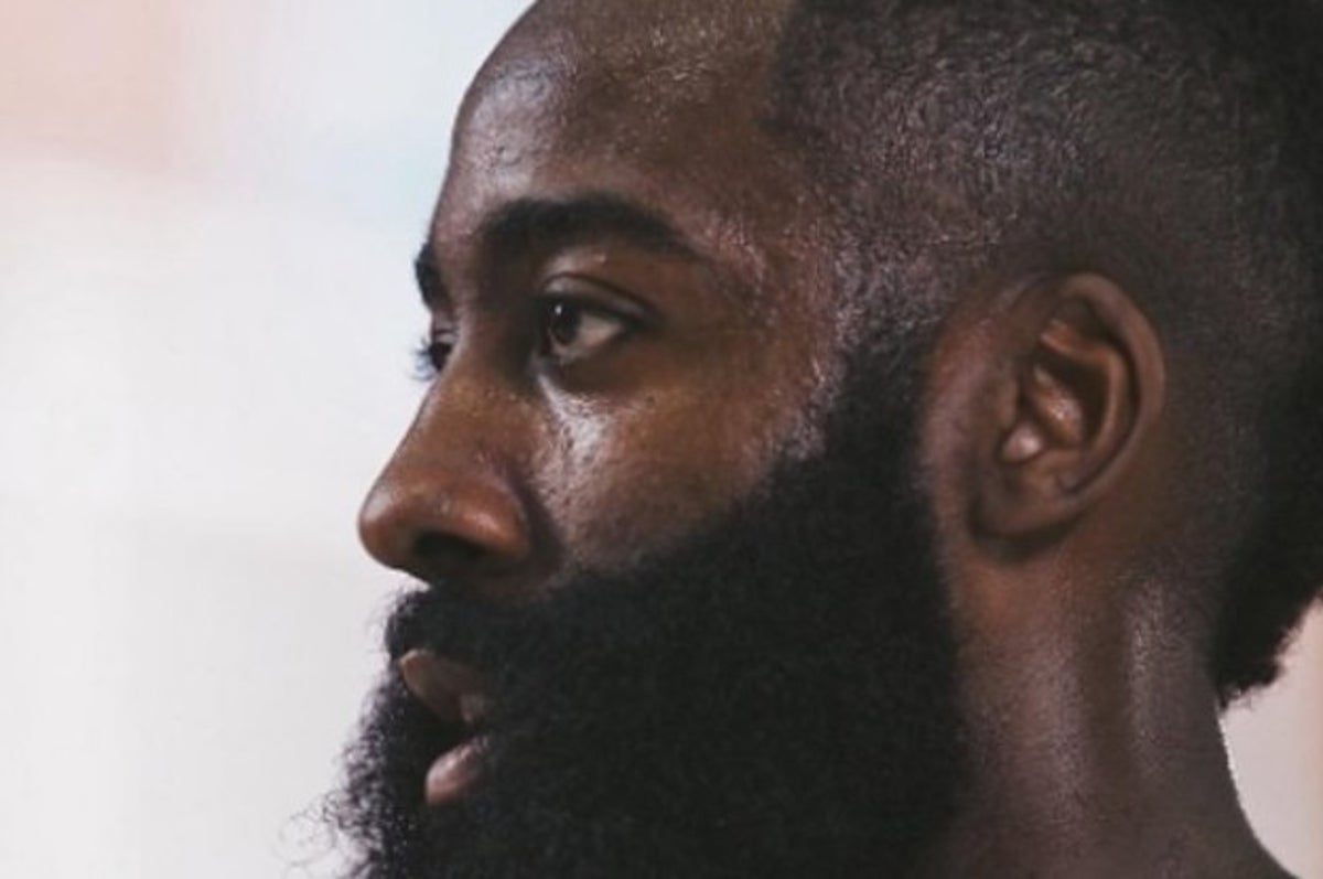 theScore on X: James Harden covers Nike logo on jersey during Drew League  game 😂   / X