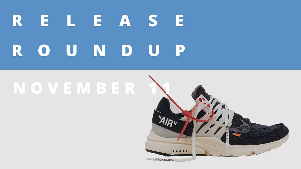 Check out Sole Collector's releaes date roundup which includes the Off-White x Nike The Ten Collection, the Pharrell adidas HU NMD TR collection, and more.
