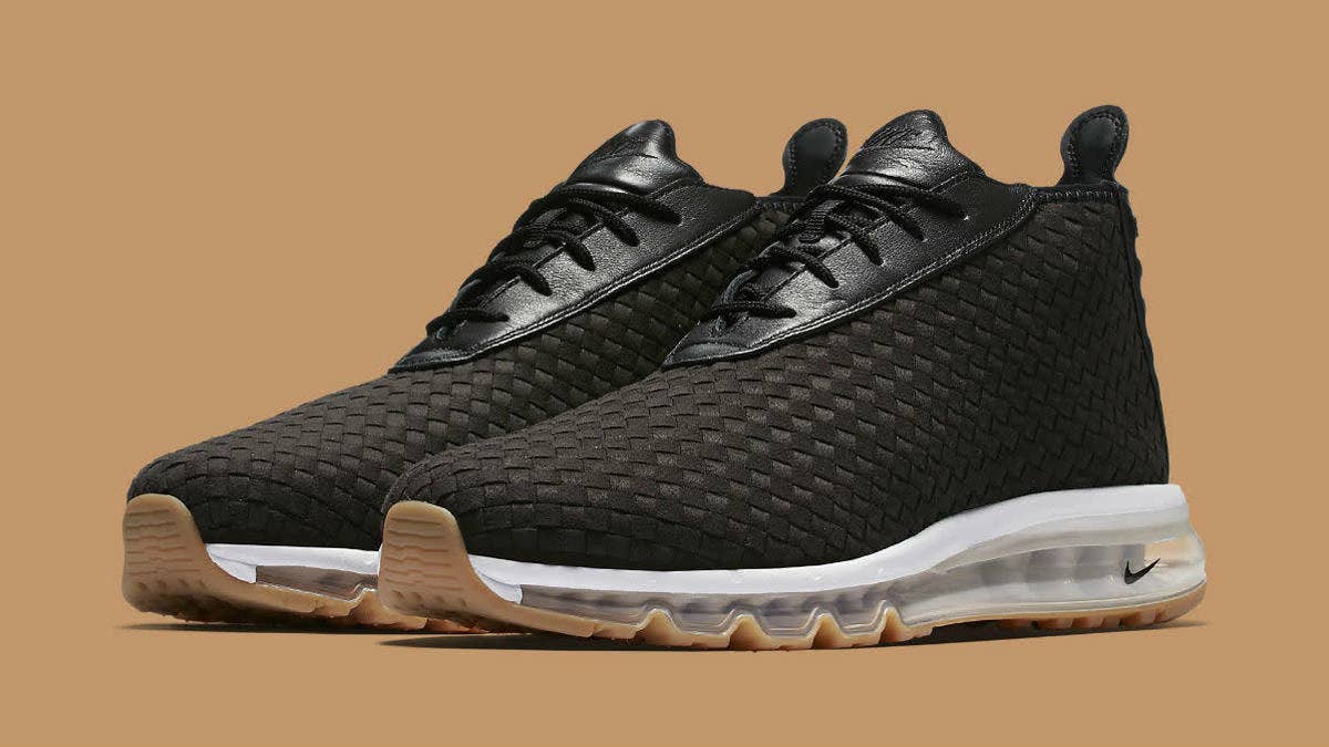 The Nike Air Max Woven Boot releases in black and gum in September 2017 for $200.