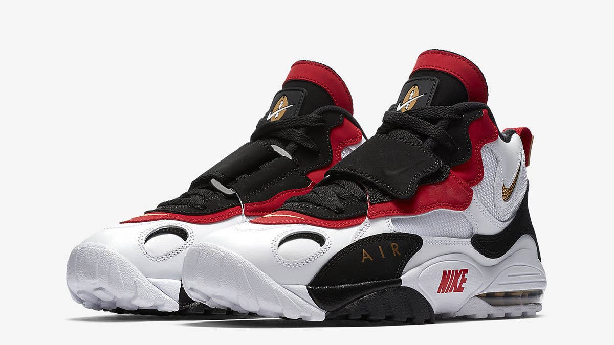 The Nike Air Max Speed Turf in white, black, and gym red is coming back in 2018.