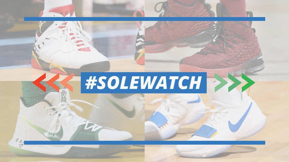 See the best sneakers worn in the NBA this past week in Sole Collector's Sole Watch Power Rankings.