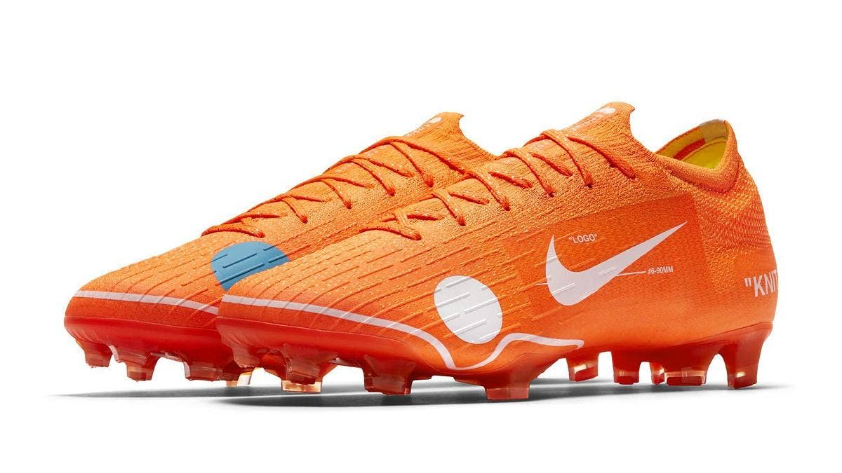 Images of the Off-White x Nike Mercurial Vapor 12.