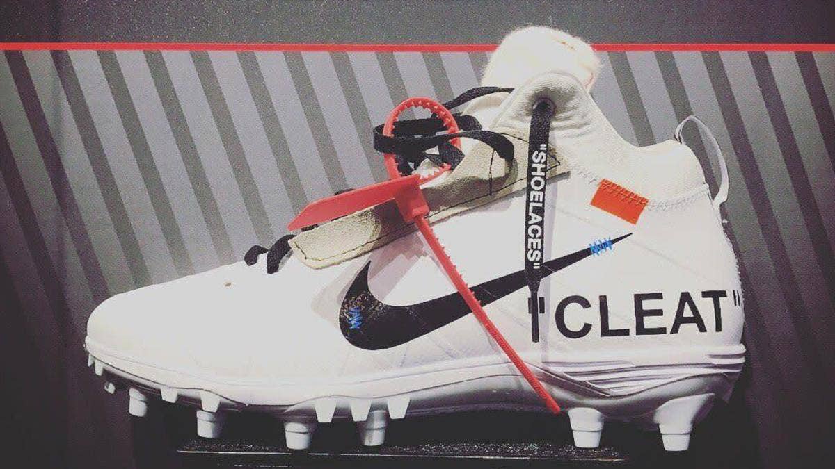 Michael Thomas brings Virgil Abloh's popular Off-White collaboration to the field with custom cleats.