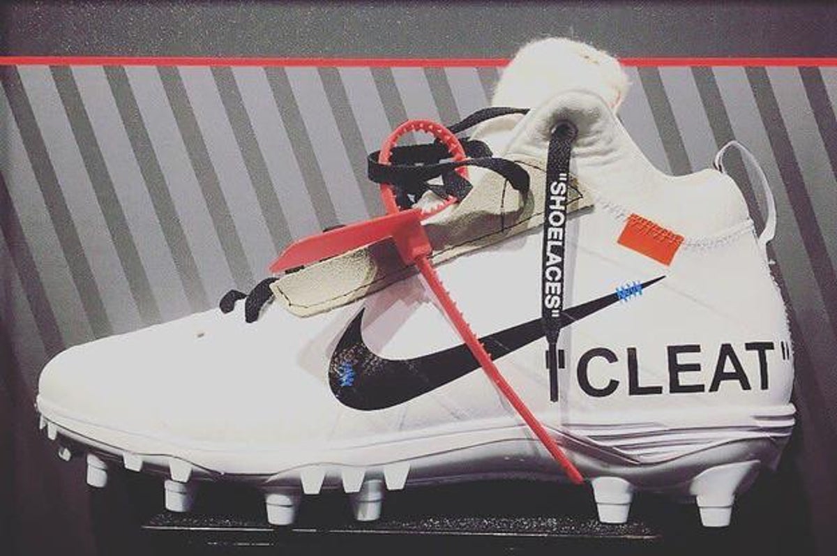 An NFL Star's Cleats Were Given the Off-White Treatment