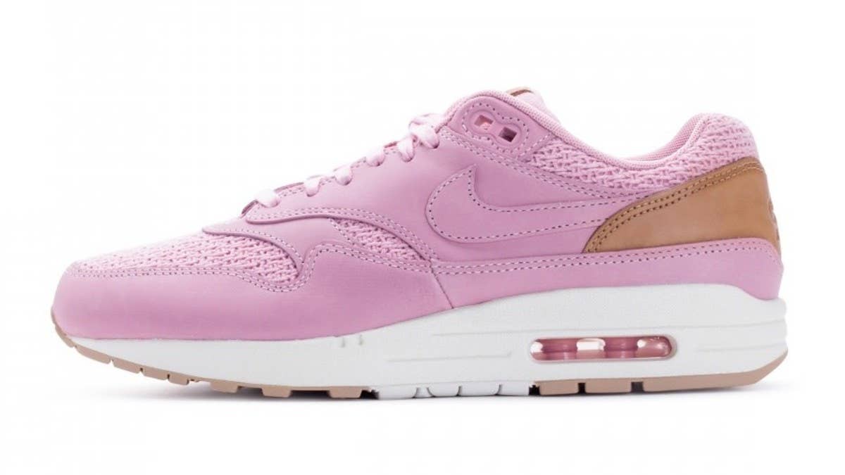 The "Pink Glaze" Women's Nike Air Max 1 is available now.