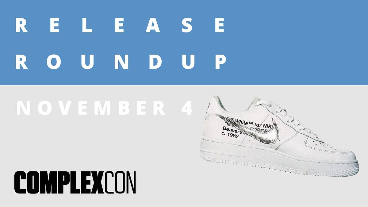 Check out this week's Sole Collector Sneaker Release Roundup for the weekend of November 4th which includes ComplexCon exclusive releases.