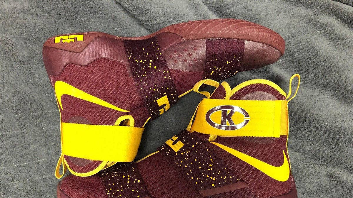 A PE pair of Nike LeBron Soldier 10s for Christ the King High School has popped up on eBay. 