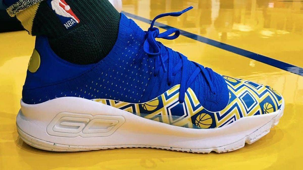 These new Under Armour Curry 4 Lows pay tribute to "Dance Cam Mom."