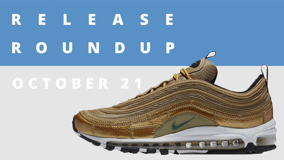 Check out the Sole Collector sneaker release date roundup for the weekend of October 21 which includes the Cristiano Ronaldo Air Max 97 and more.