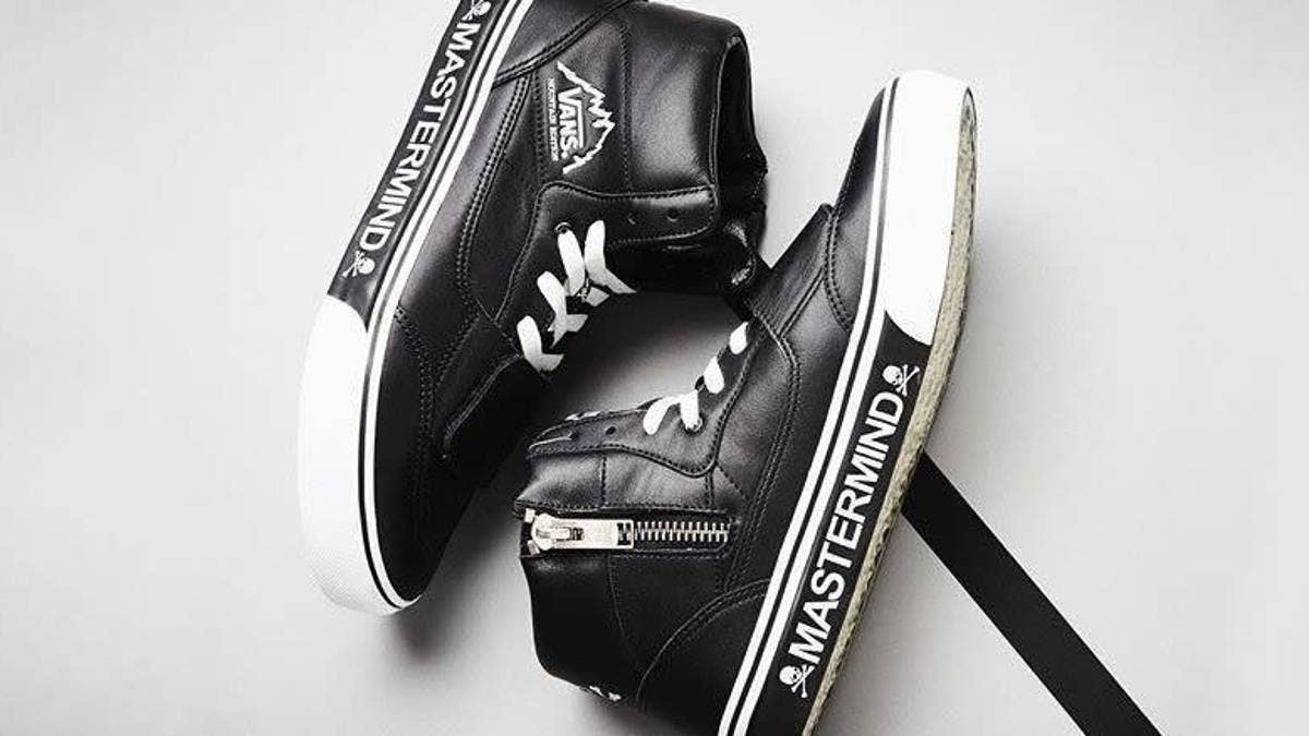 Vans Japan has collaborated with Mastermind on a capsule of apparel that includes a pair of the Vans Mountain Edition.
