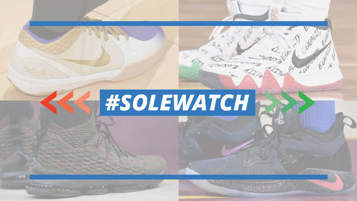 Paul George, LeBron James, Kyrie Irving and P.J. Tucker featured in the latest set of Sole Collector NBA #SoleWatch Power Rankings.