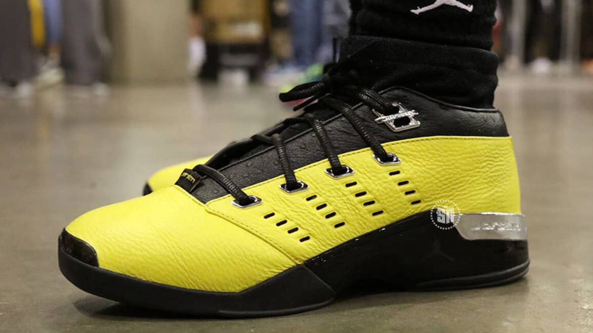 SoleFly x Air Jordan 17 Lows in black and lightning.