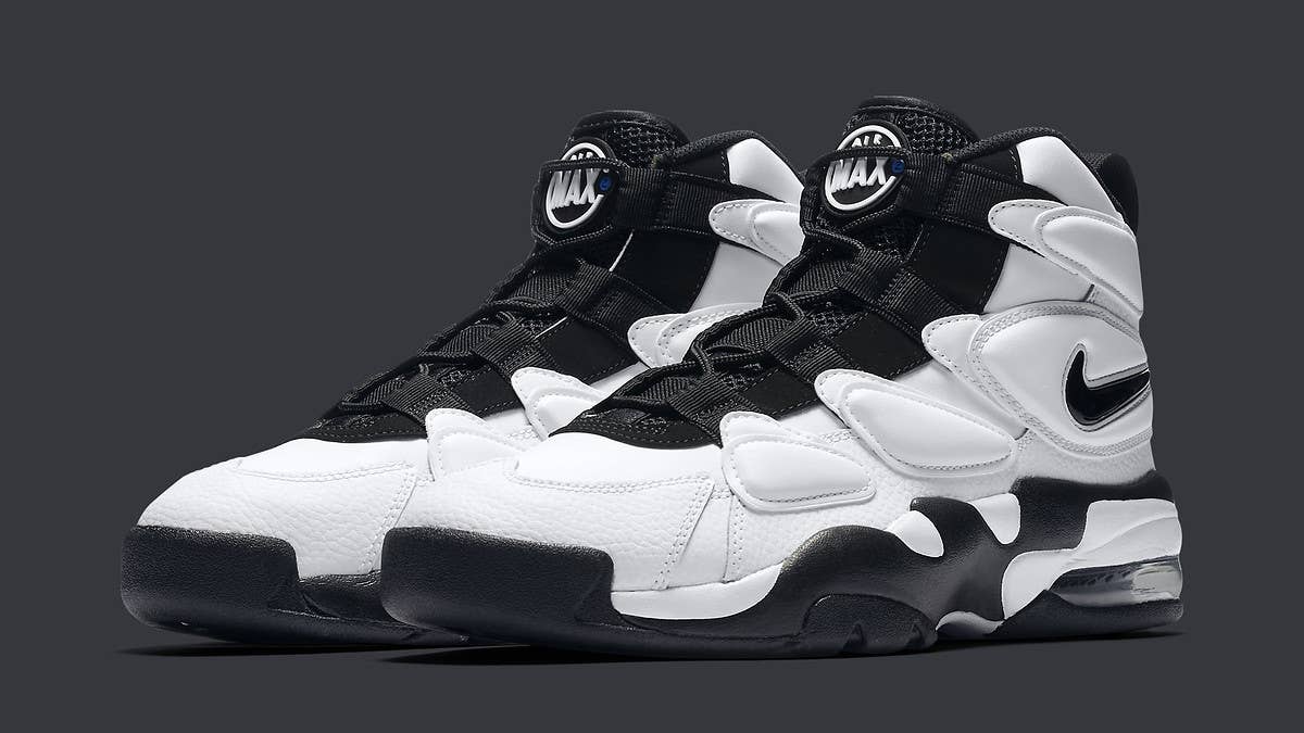Nike Air Max 2 Uptempo 94s in black and white releasing on Aug. 1.