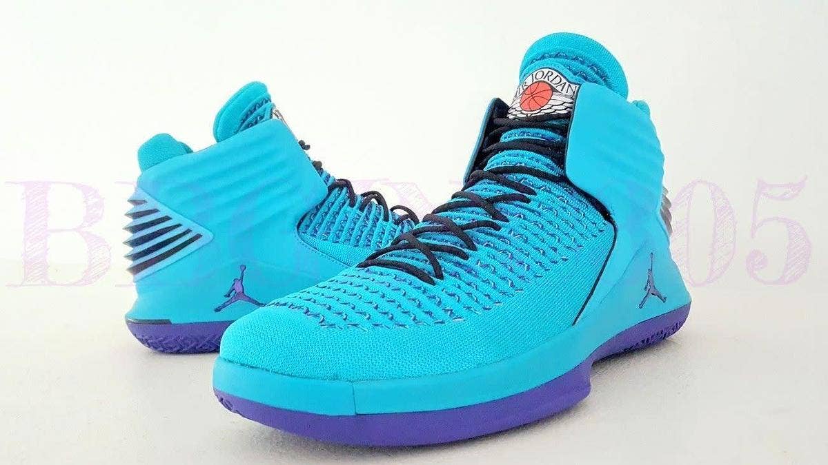 A Cahrlotte Hornets player exclusive colorway of the Air Jordan 32 has been listed on eBay.