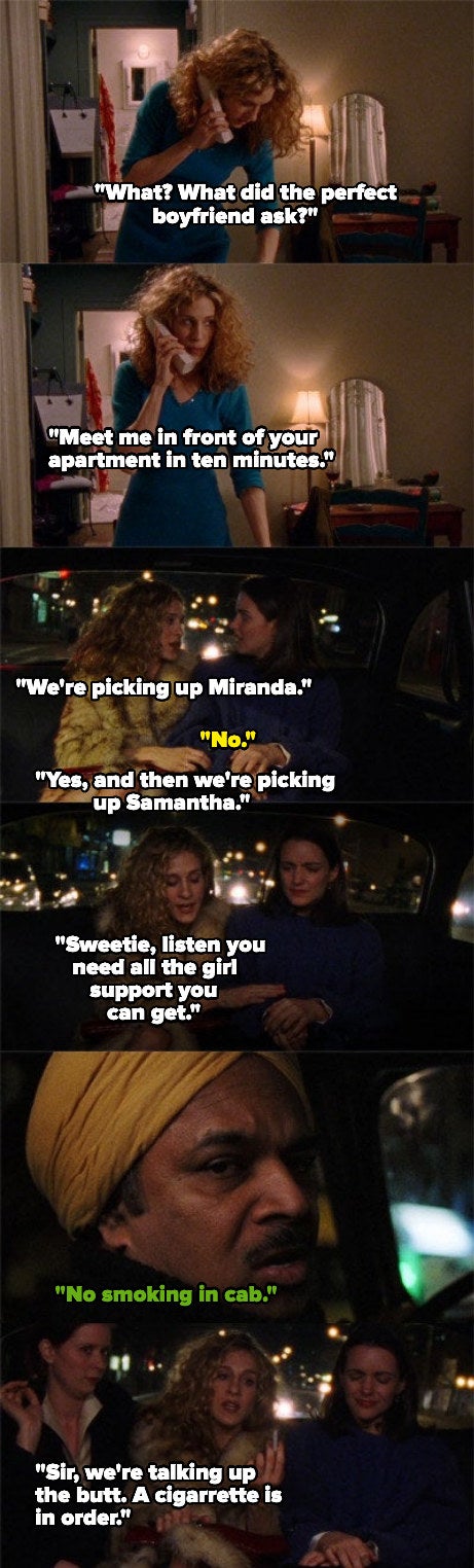 "Sir, we're talking up the butt. A cigarette is in order."