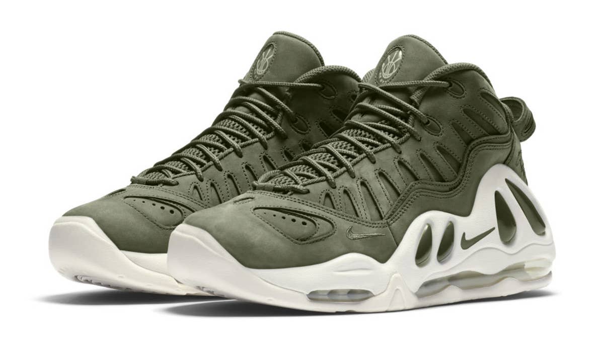 Nike brings a premium look to a 90s classic sneaker with the release of the Nike Air Max Uptempo 97 "Urban Haze." Get release date info here.