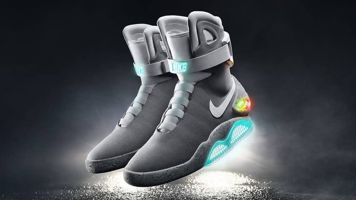 Nike Mag's auto-lacing sneaker is on eBay now for big money.