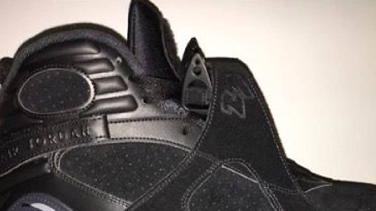 Air Jordan 8s in the standard 'Bred' colorway said to be releasing this summer.