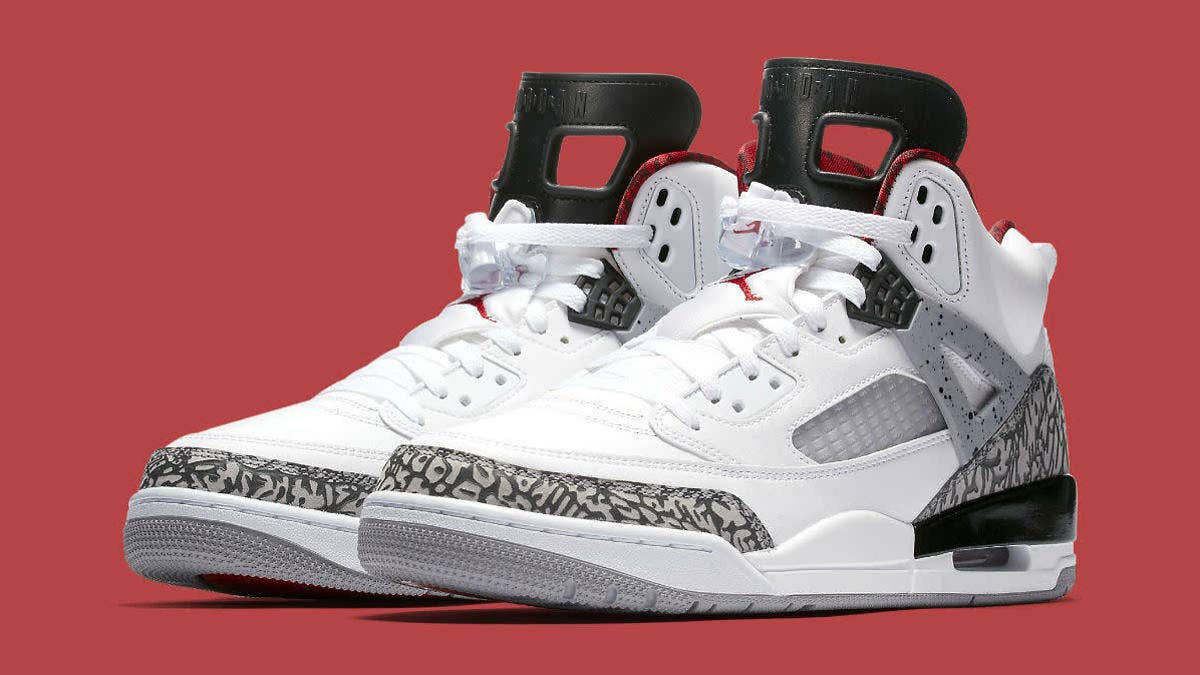 The Jordan Spizike returns in a "White Cement" colorway for its 10th Anniversary.
