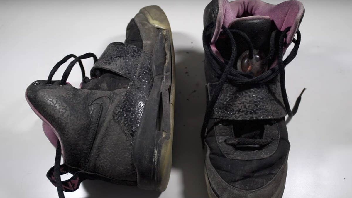 A beat up pair of ultra rare Nike Air Yeezys gets fully restored.
