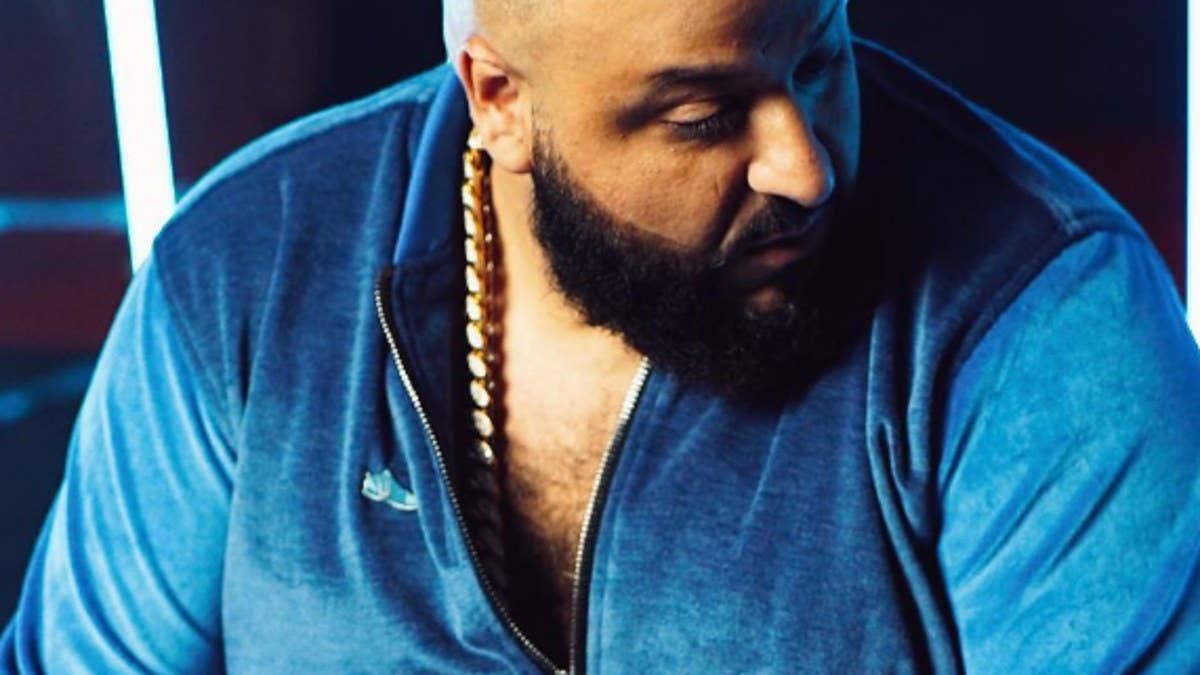 Next month's Trophy Room x Air Jordan 16 retro lands in the hands of DJ Khaled ahead of its release date.