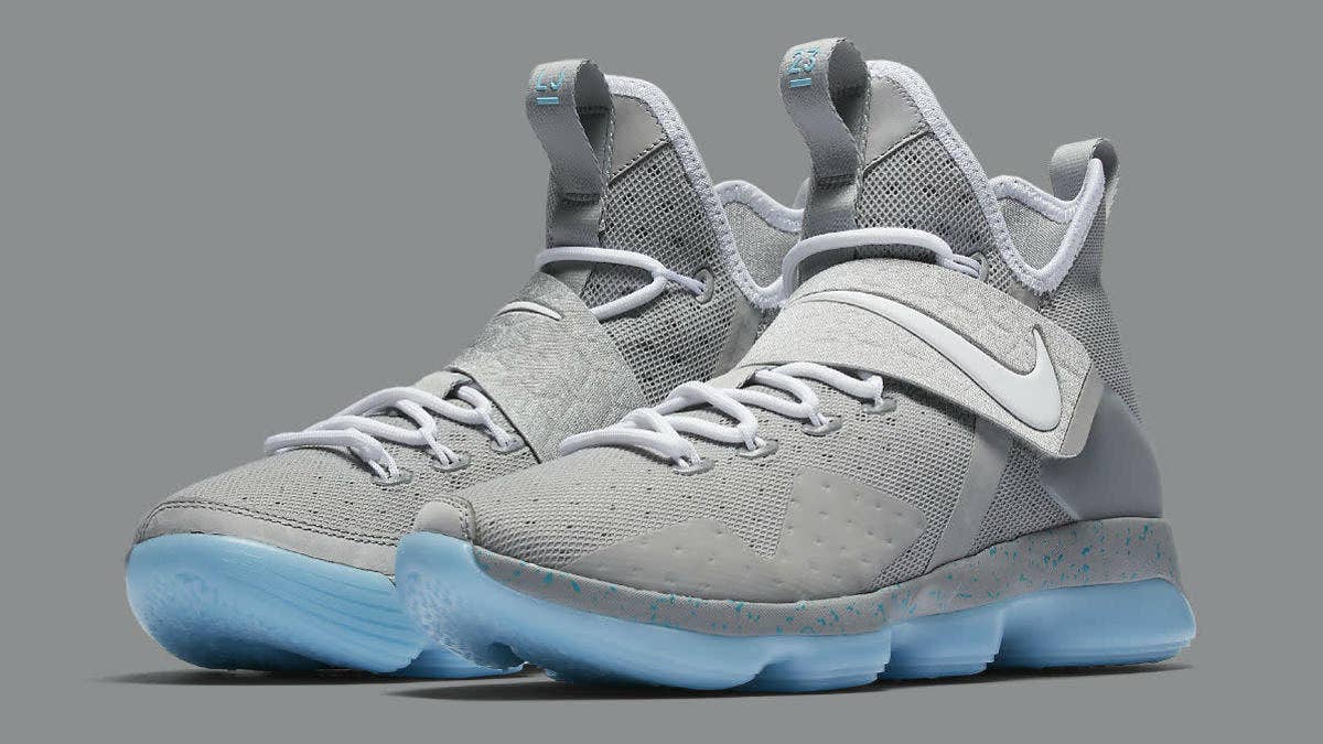 The Nike LeBron 14 is releasing in a Nike Mag-inspired colorway.