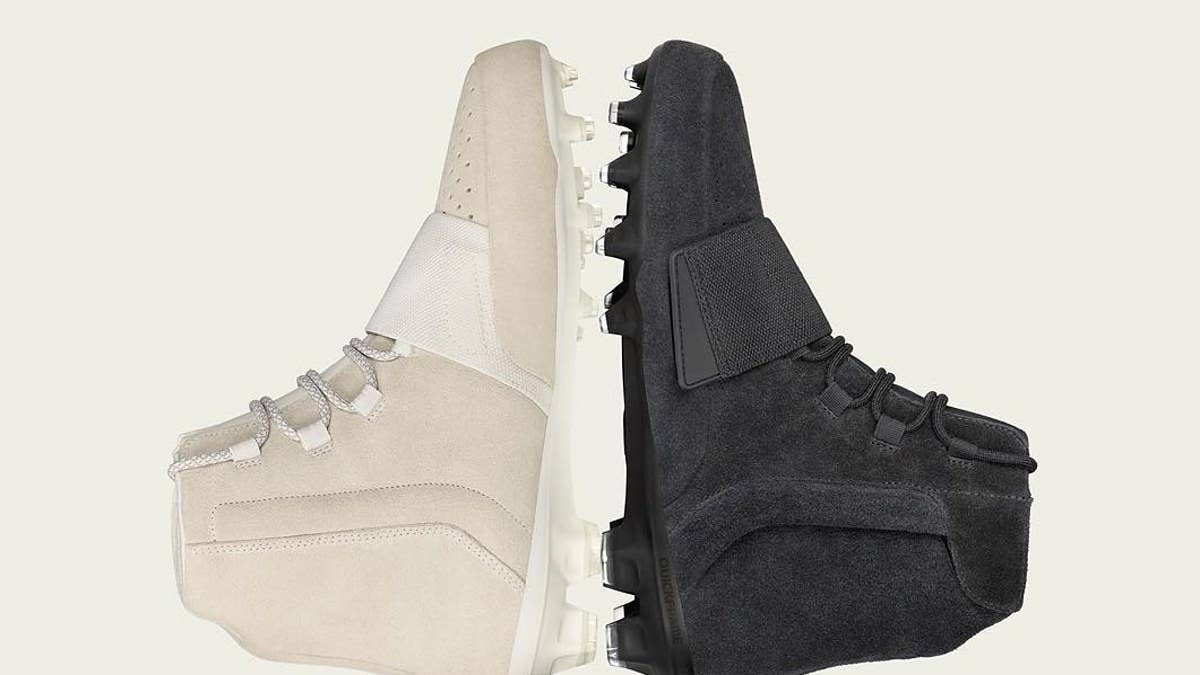 Kanye West's Adidas Yeezy 750 design turned into a triple black pair of football cleats.