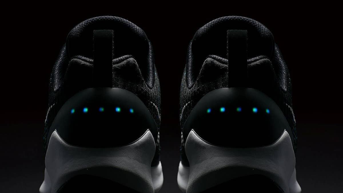 Nike's HyperAdapt self-lacing shoe explained by designers Tinker Hatfield and TIffany Beers.