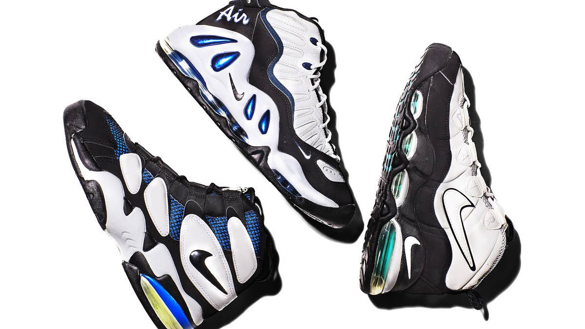 Check out the original Nike Air Max Uptempos from the '90s.
