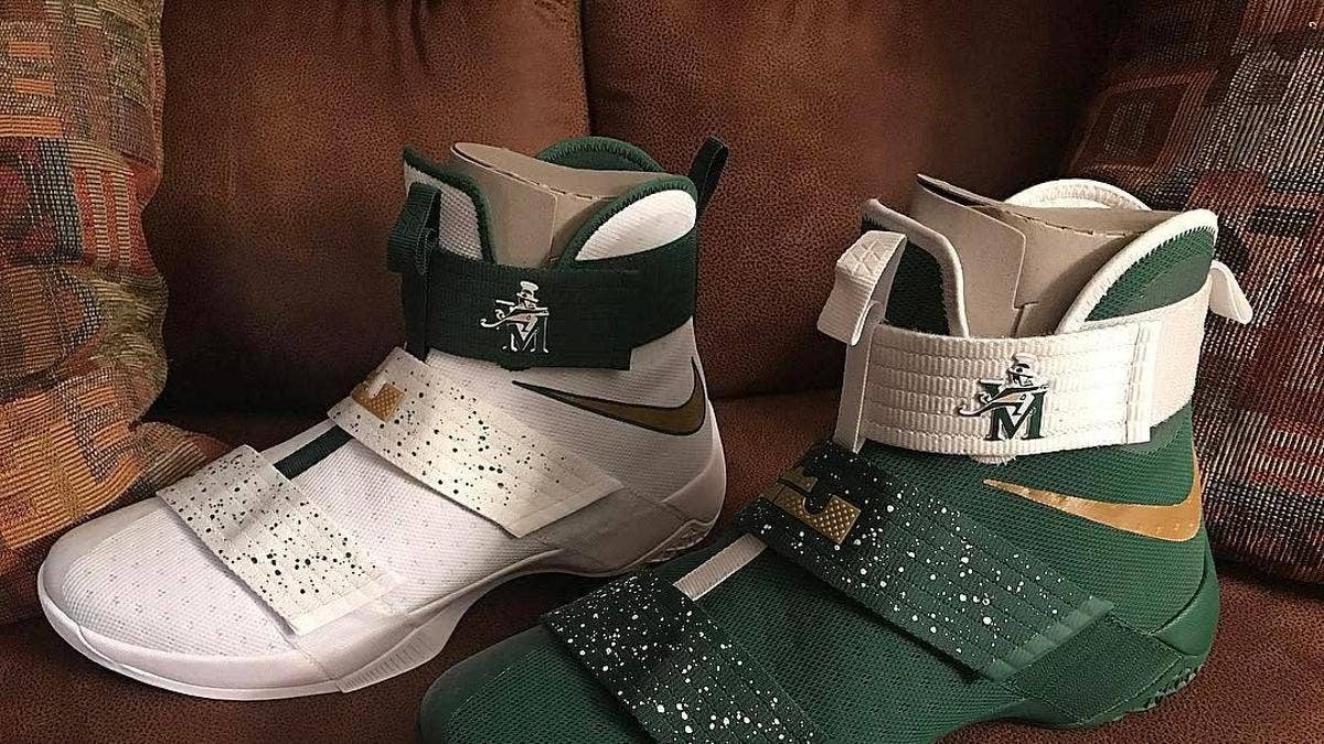 "Home" and "Away" Soldier 10s for St. Vincent-St. Mary High School.