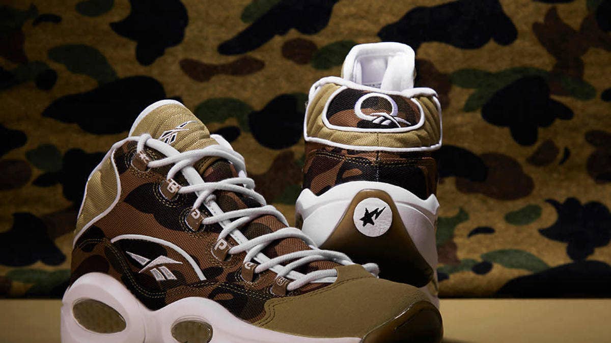 Bape x Mita Sneakers x Reebok Question Mid "1st Camo" releases on December 23.
