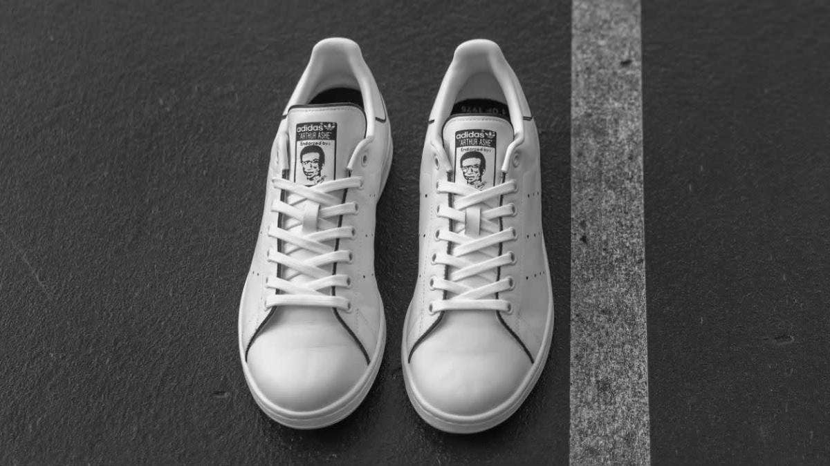 Arthur Ashe's face graces a special make-up of the Adidas Stan Smith.