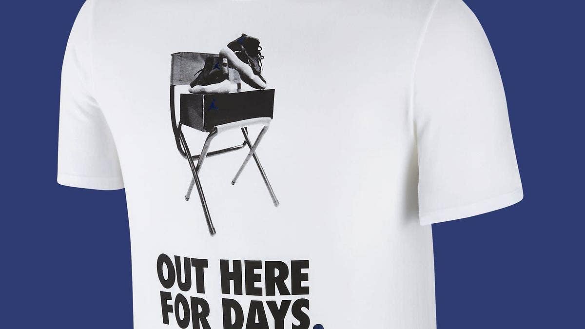 Jordan made a shirt for you to wear while you camp out for the "Space Jam" Air Jordan 11s come December.