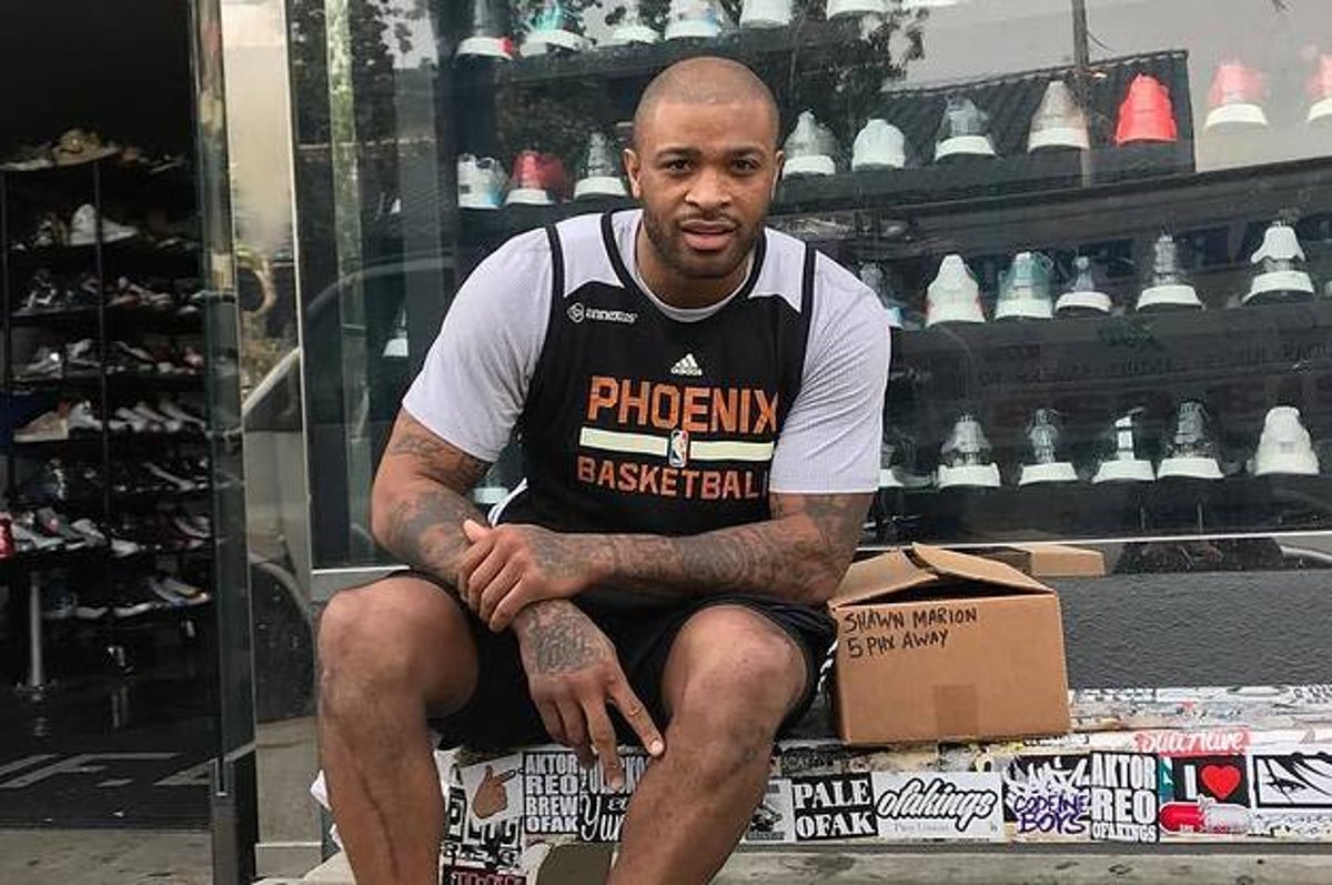 P.J. Tucker Couldn't Wait to Pick Up His Exclusive Jordans for Tonight's  Game