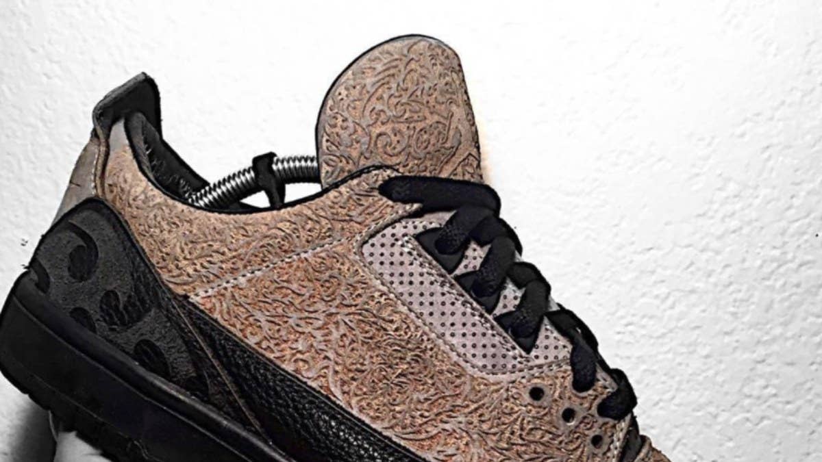 Nike designer Mark Smiths shows off an unreleased Air Jordan 3 Low Laser.