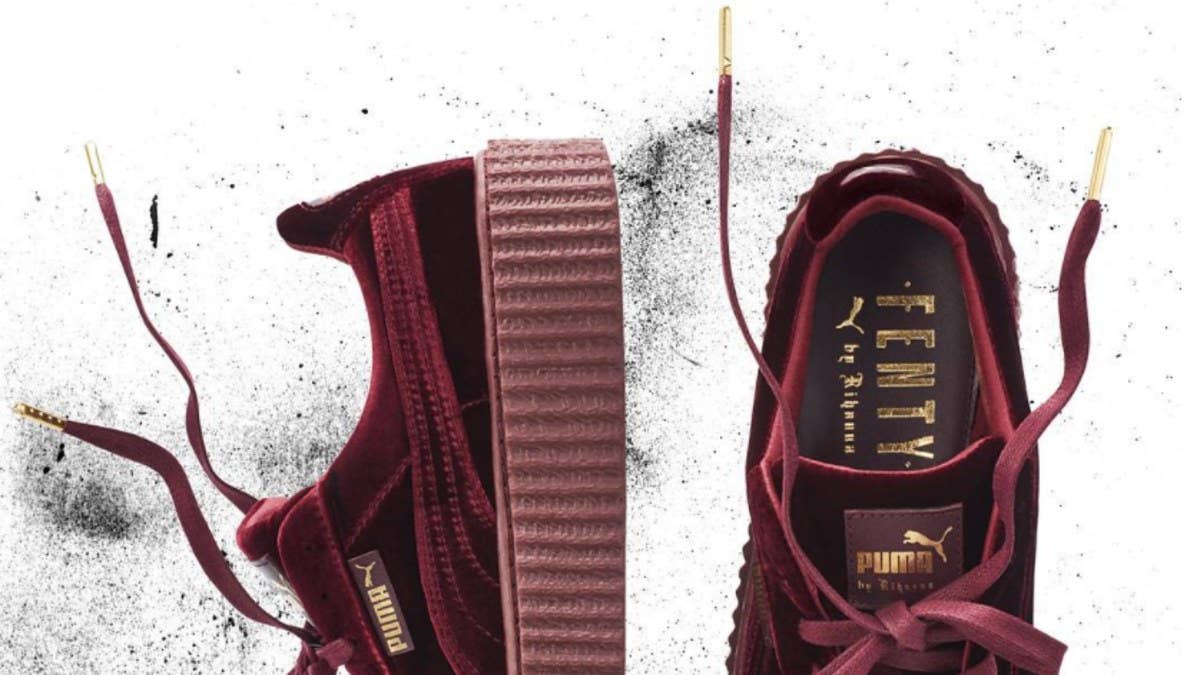 Rihanna x Puma continues with a Creeper in velvet and a new patent leather one.
