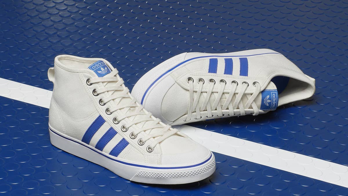The Adidas Nizza Hi and Low "Vintage White" is scheduled to release on June 29.