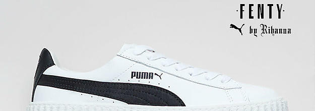 Puma white with black on sale stripe