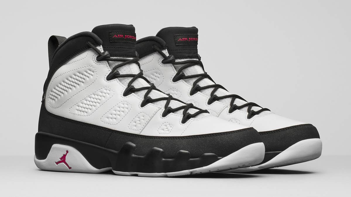 After selling out this weekend, the black/white Air Jordan 9 restocked at Finish Line.