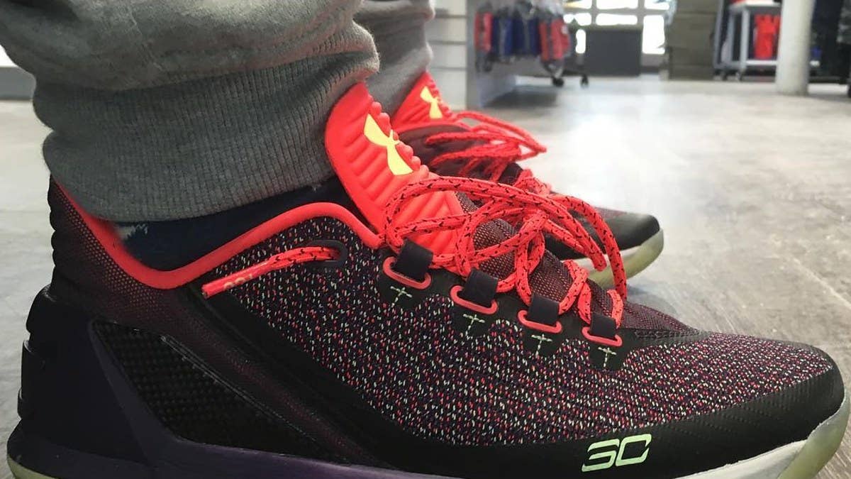 Under Armour Curry 3 Lows spotted in black and red via this Instagram leak.