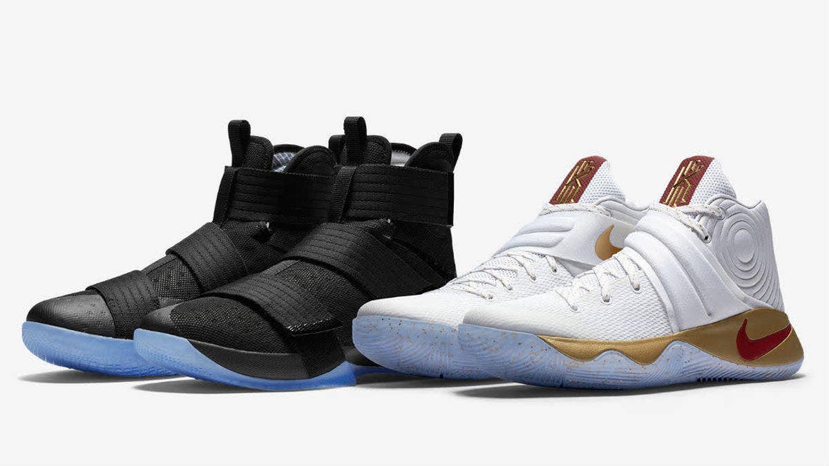 Europeans are getting a crack at Nike's "Four Wins" pack of LeBrons and Kyries celebrating the Cavs' championship.