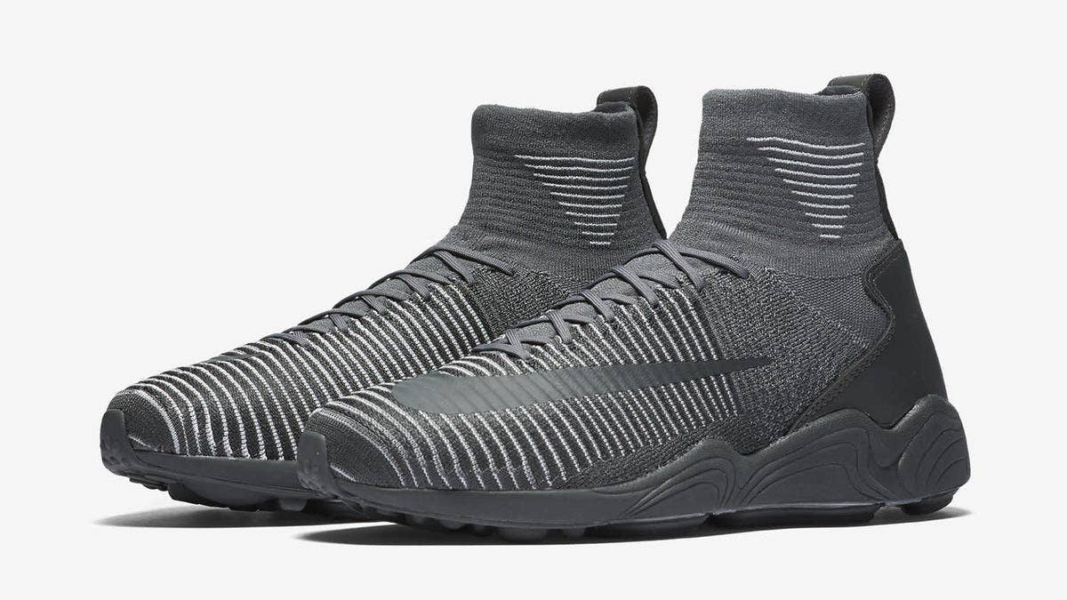 Shades of grey appear on the Zoom-cushioned high top.