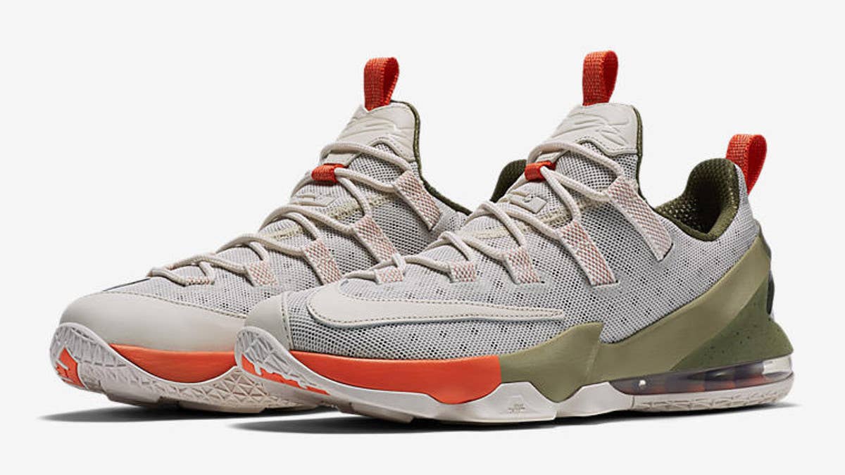 Military shades on the Nike LeBron 13 Low.