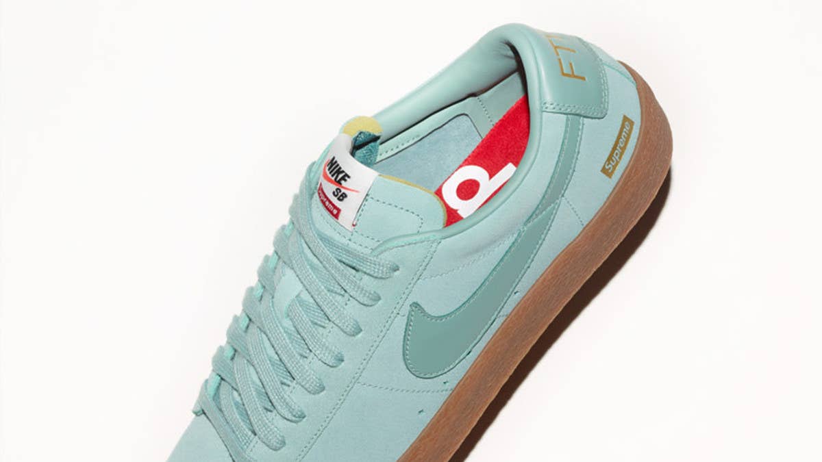 Watch for the Supreme x Nike SB Blazer Low GT to release online this week.