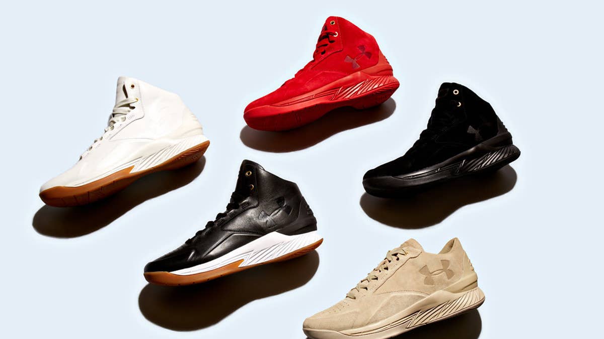 The Under Armour Curry Lux in five colorways.
