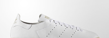 This Stan Smith Features A One Piece Leather Upper •
