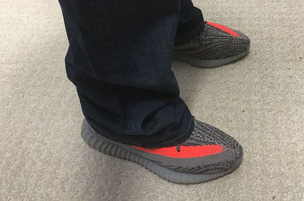 yeezy calcite on feet