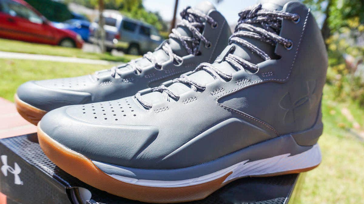 See the Under Armour Curry Lux in grey.